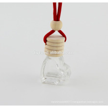 5ml heart shape perfume hanging car bottle